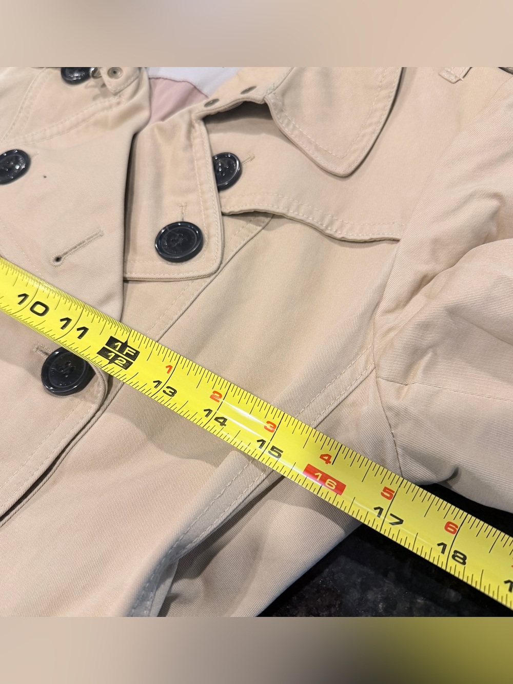 Burberry London Women’s Belted Trench Coat Beige Nova Check Cotton US 4 Small - Picture 8 of 9